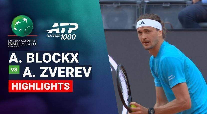 Alexander Blockx vs Alexander Zverev - Round 3 (Campo Centrale) | ATP 1000: Internazionali BNL d'Italia 2026