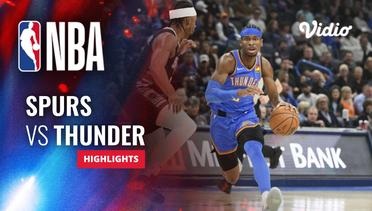 San Antonio Spurs vs Oklahoma City Thunder - Highlights | NBA Regular Season 2023/24