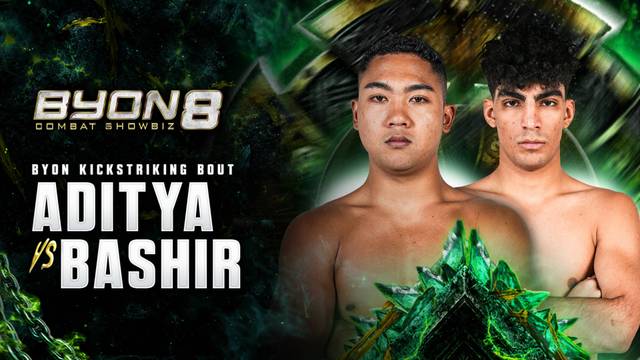 Aditya Armadani vs Bashir Mazreavi - UCC Kickstriking Bout - Full Match | BYON Combat Showbiz 8 2026