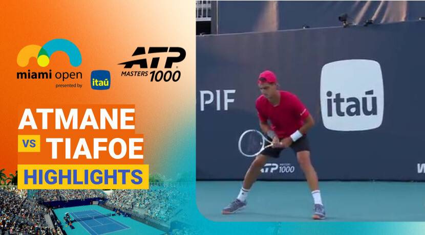 Terence Atmane vs Frances Tiafoe - Round of 16 (Grandstand) | ATP 1000: Miami Open Presented by Itau 2026