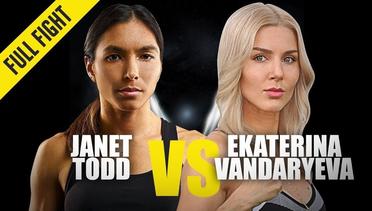 Janet Todd vs. Ekaterina Vandaryeva | ONE Full Fight | October 2019