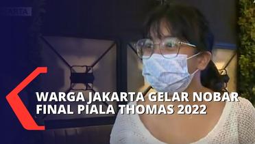 Warga Jakarta Nobar Final Piala Thomas Cup 2022 di Salah Satu Cafe Jakarta Selatan