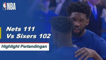 NBA I Cuplikan Pertandingan : Nets 111 vs Sixers 102