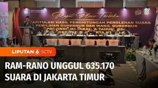 Rekap Suara Pilgub Jakarta, Pramono-Rano Unggul di Kepulauan Seribu dan Jaktim | Liputan 6