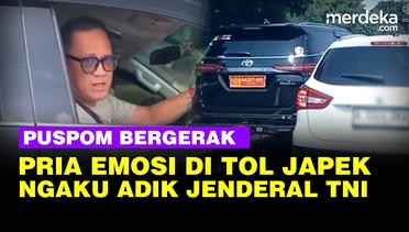 Ngamuk Pengemudi Ngaku TNI & Adik Jenderal Tabrak Mobil Wartawan di Tol Japek, Puspom Bergerak!