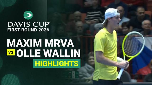 Maxim Mrva (CZE) vs Olle Wallin - Highlight | Davis Cup 2026