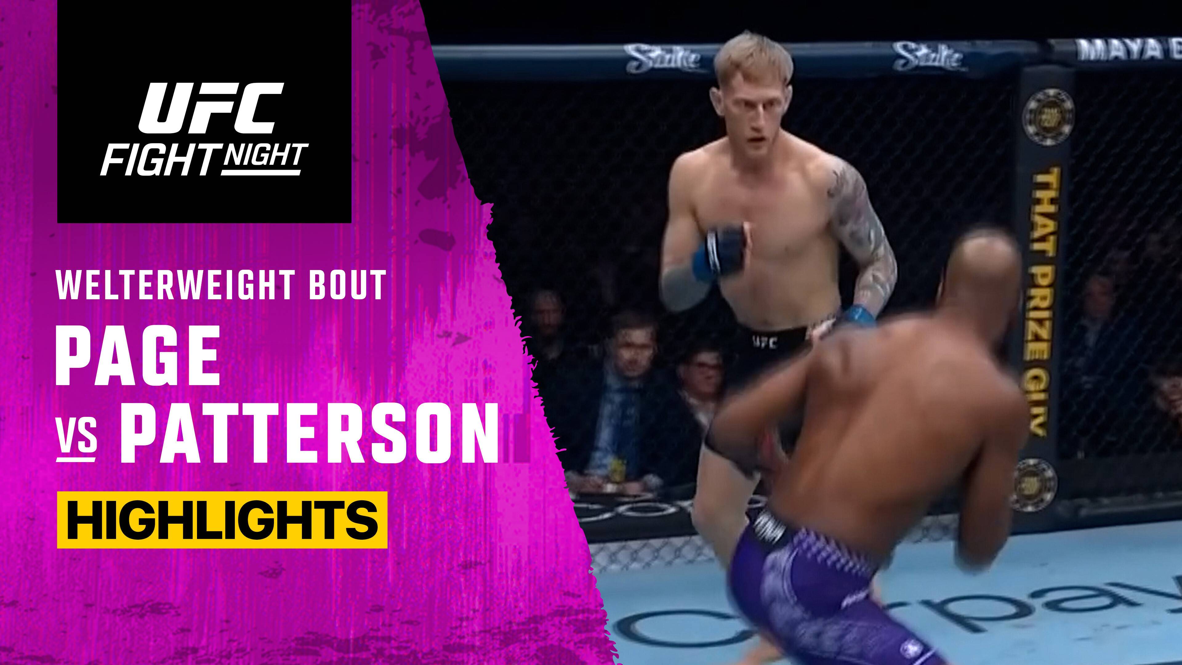 Michael Page vs Sam Patterson - Welterweight | UFC Fight Night