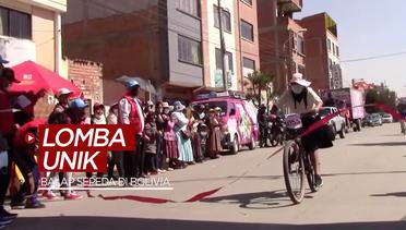 Uniknya Lomba Balap Sepeda Wanita di Bolivia, Berpacu Pakai Rok Panjang