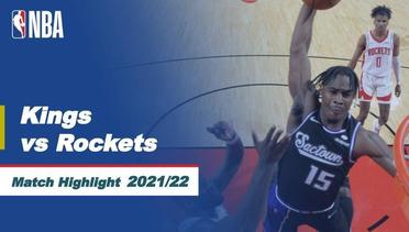 Match Highlight | Sacramento Kings vs Houston Rockets | NBA Regular Season 2021/22
