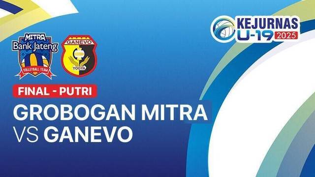 Grand Final Putri: Grobogan Mitra Bank Jateng vs Ganevo - Full Match | Kejurnas Bola Voli Antarklub U-19 2025