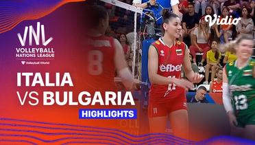 Italia vs Bulgaria - Highlights | Women's Volleyball Nations League 2024