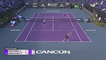 Krejcikova/Siniakova vs Siegemund/Zvonavera - Highlights | WTA Finals Cancun 2023