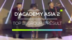 D'Academy Asia 2 - Top 18 Group E Result