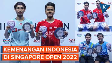 Indonesia Juara Umum Singapore Open, Ginting dan Leo/Daniel Buka Puasa Gelar