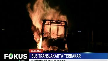 Diduga Listrik Mesin Bermasalah, Bus Transjakarta Terbakar di Pasar Baru - Fokus Pagi