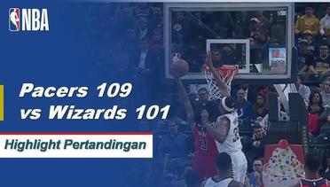 NBA I Cuplikan Pertandingan : Pacers 109 vs Wizard 101