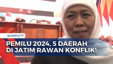 Antisipasi Keamanan di Daerah Rawan Konflik, Gubernur Jatim Khofifah Gelar Rakor Pilpres 2024!