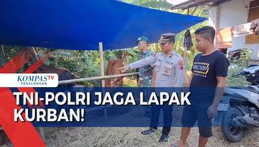 TNI-Polri Patroli Amankan Lapak Hewan Kurban di Pemalang