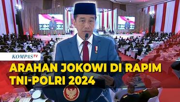 [FULL] Arahan Jokowi di Rapim TNI-Polri 2024: Singgung Pemilu, Geopolitik hingga Perang Cyber