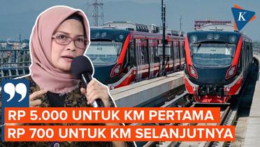 Tarif LRT Jabodebek Sudah Ditetapkan, Harga Mulai Rp 5.000