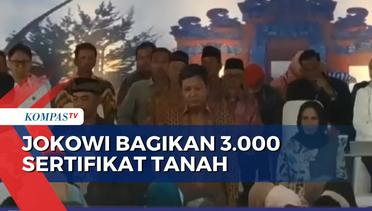 Presiden Jokowi Bagikan 3.000 Sertifikat Tanah saat Kunjungan Kerja di Grobogan