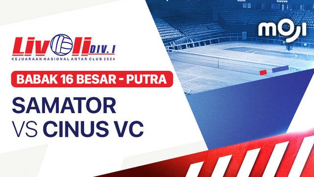 Putra: Samator vs Cinus VC - Babak 16 Besar - Full Match | Livoli Divisi 1 2024