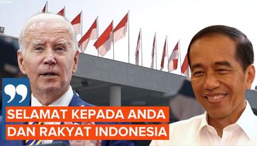Joe Biden Kirim Ucapan Selamat HUT RI ke Presiden Jokowi
