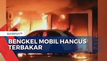 Bengkel Mobil di Jakarta Barat Hangus Terbakar, Api Diduga dari Korsleting AC