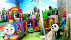 Naik Kereta Api - Lagu Anak, "Ara" naik kereta api odong-odong - Indoor playground fun for kids and family