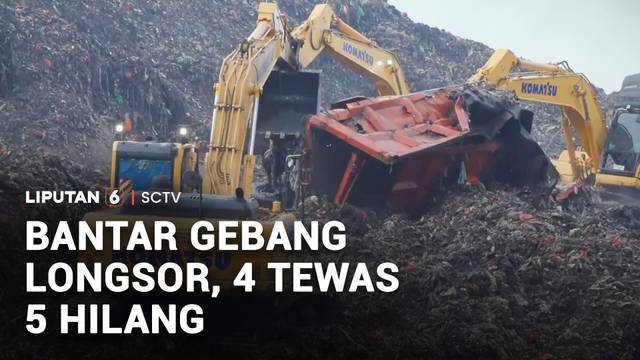 Bantar Gebang Longsor, 4 Tewas 5 Hilang | Liputan 6