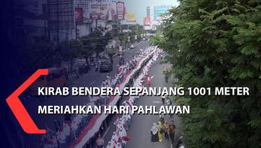 Kirab Bendera Sepanjang 1001 Meter Meriahkan Hari Pahlawan di Kota Semarang
