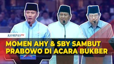 Momen AHY dan SBY Sambut Prabowo di Acara Buka Puasa Bersama Partai Demokrat