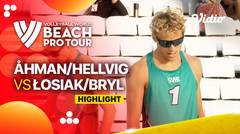 Highlights | Semifinals: Ahman/Hellvig (SWE) vs Losiak/Bryl (POL) | Beach Pro Tour Elite 16 Doha, Qatar 2023
