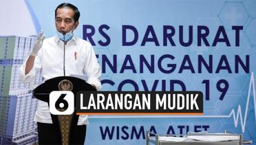 Jokowi Larang Warga Mudik Lebaran 2020