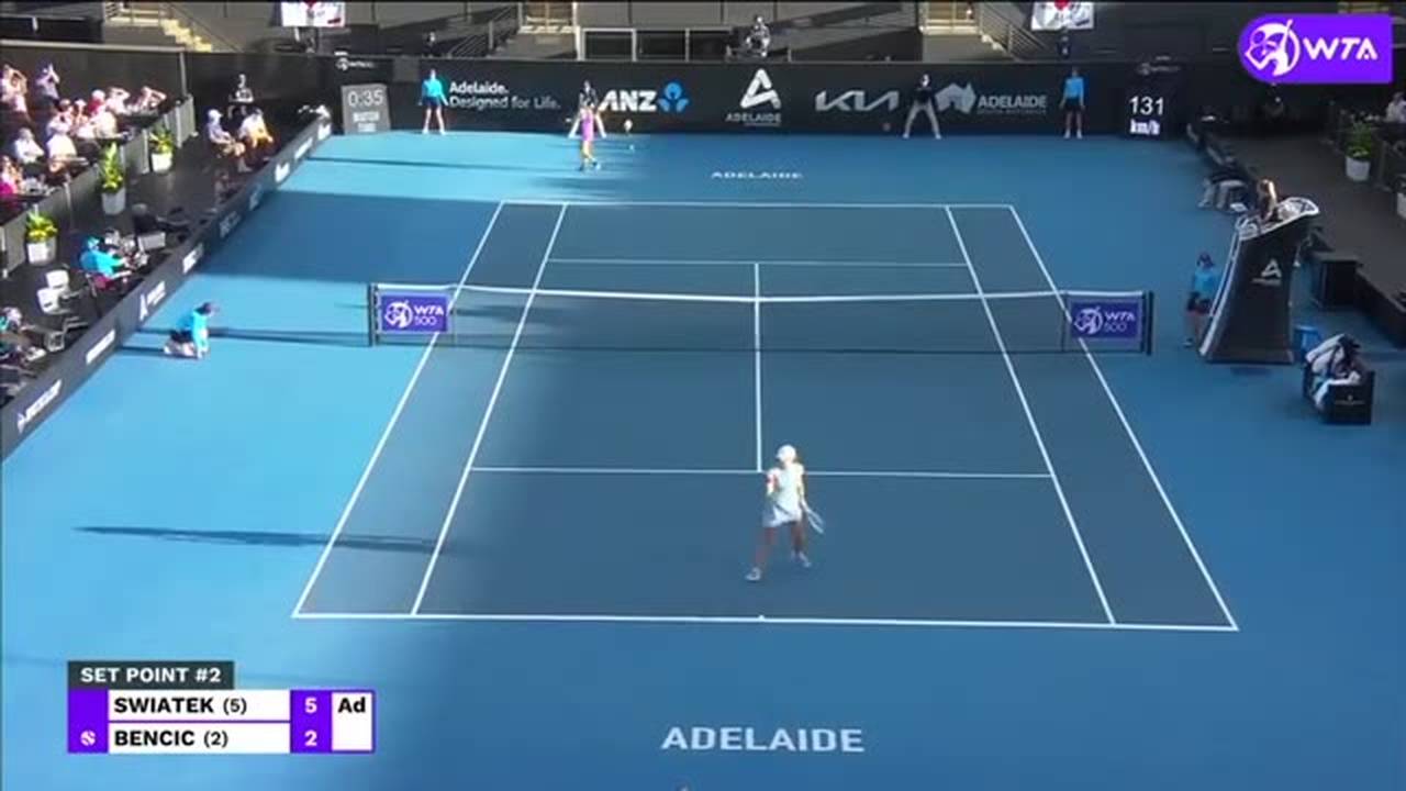 Match Highlights Iga Swiatek 2 Vs 0 Belinda Bencic Wta Adelaide