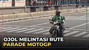 Momen Ojol Ngebut di Bundaran HI bak Pebalap MotoGP