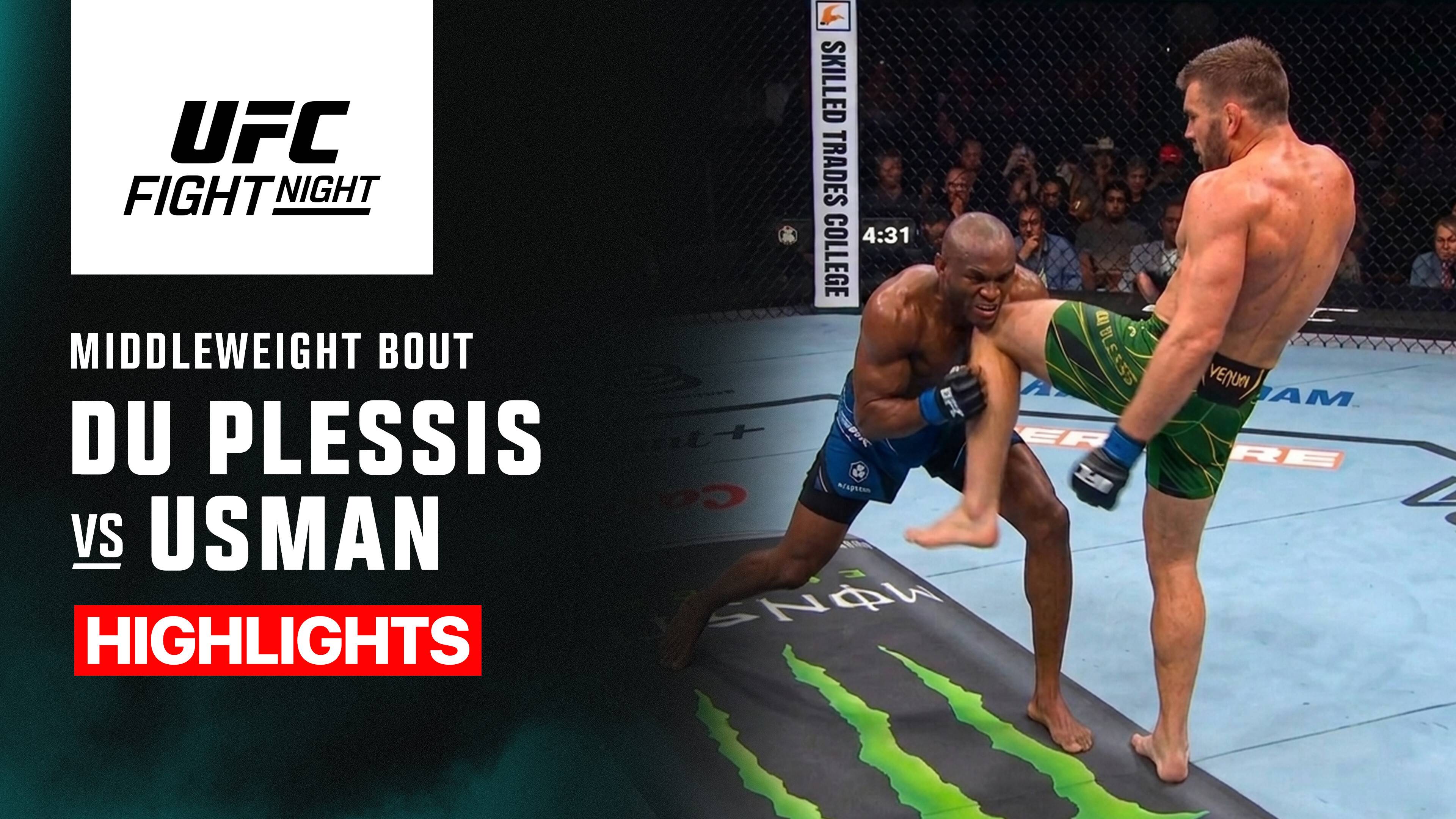 Dricus Du Plessis vs Kamaru Usman - Middleweight | UFC Fight Night