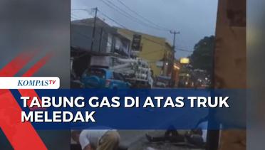 Tabung Gas di Atas Truk Meledak di Sukabumi, 2 Orang Tewas