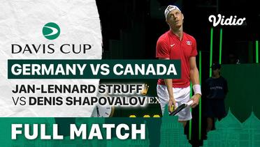 Full Match | Quarterfinal: Germany vs Canada | Jan-Lennard Struff vs Denis Shapovalov | Davis Cup 2022