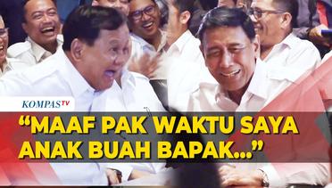 Canda Prabowo ke Wiranto: Saya Minta Maaf Waktu Jadi Anak Buah Mungkin Macam-Macam!