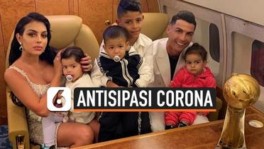 Antisipasi Corona, Cristiano Ronaldo Ajari Anak Cara Cuci Tangan