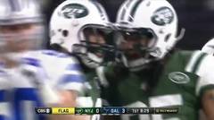 Matt Cassel Throws A Terrible Interception to Darrelle Revis | Jets vs. Cowboys | NFL