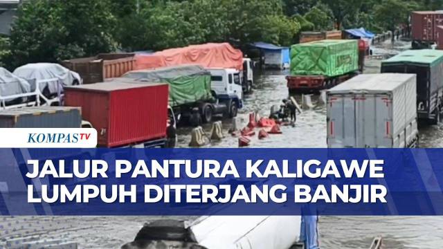 Kondisi Terbaru Jalur Pantura Kaligawe Usai Diterjang Banjir | KOMPAS SIANG