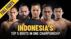 Indonesian Athletes' Top 5 Bouts | ONE: Full Fights