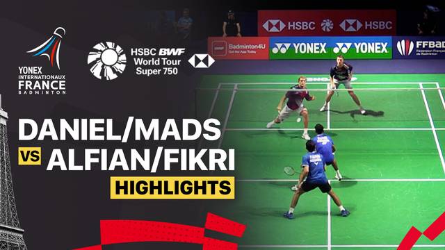 Daniel Lundgaard/Mads Vestergaard (DEN) vs Fajar Alfian/Muhammad Shohibul Fikri (INA) - Highlight | YONEX French Open 2025