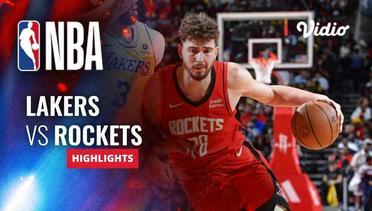 LA Lakers vs Houston Rockets - Highlights | NBA Regular Season 2023/24