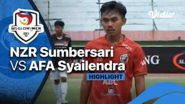 Highlight - NZR Sumbersari FC 3 vs 0 AFA Syailendra | Liga 3 2021/2022