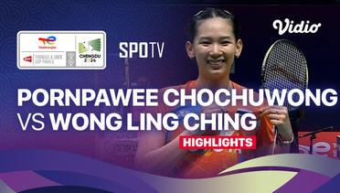 Pornpawee Chochuwong (THA) vs Wong Ling Ching (MAS) - Highlights | Uber Cup Chengdu 2024 - Women's Singles