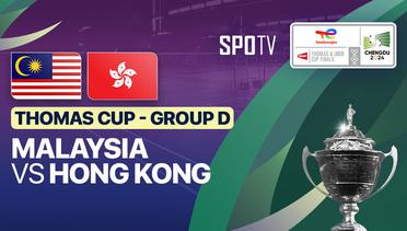 Malaysia vs Hong Kong - Thomas Cup Group D