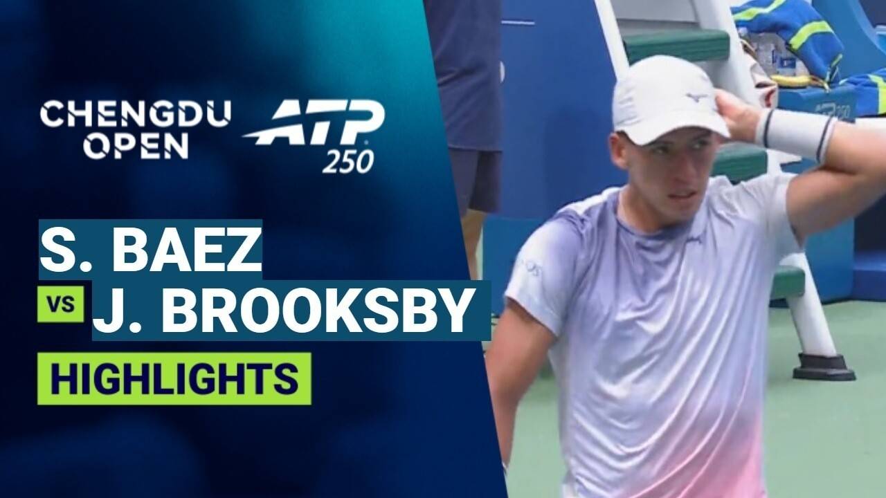Sebastian Baez vs Jenson Brooksby - Round 1 | ATP 250: Chengdu Open 2026